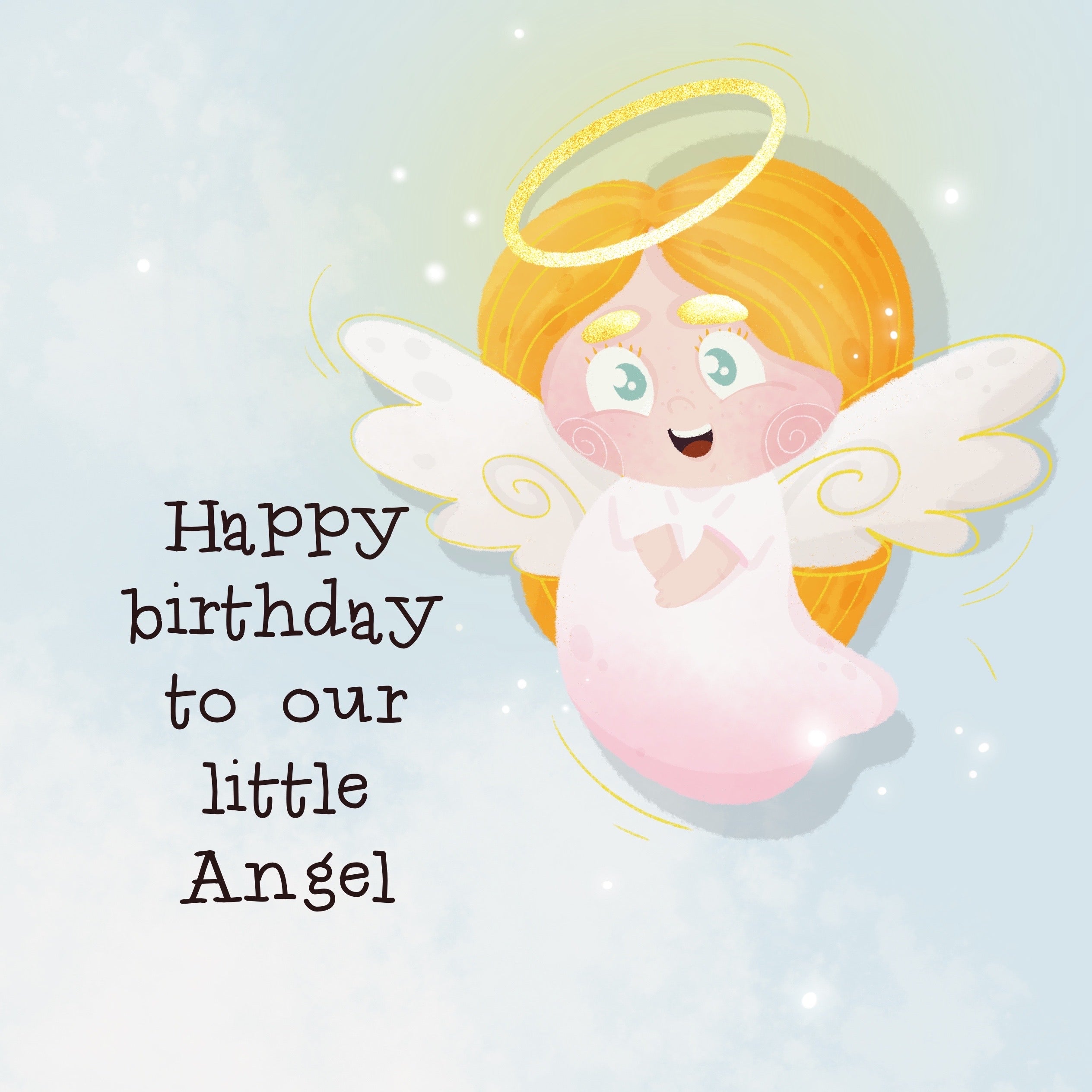 Happy Birthday Our Little Angel Card